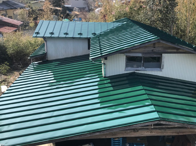 屋根部塗装工事