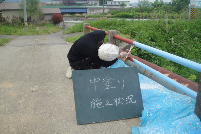 鳥居塗り替え工事